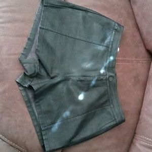 Black Leather Shorts From Fashion Nova